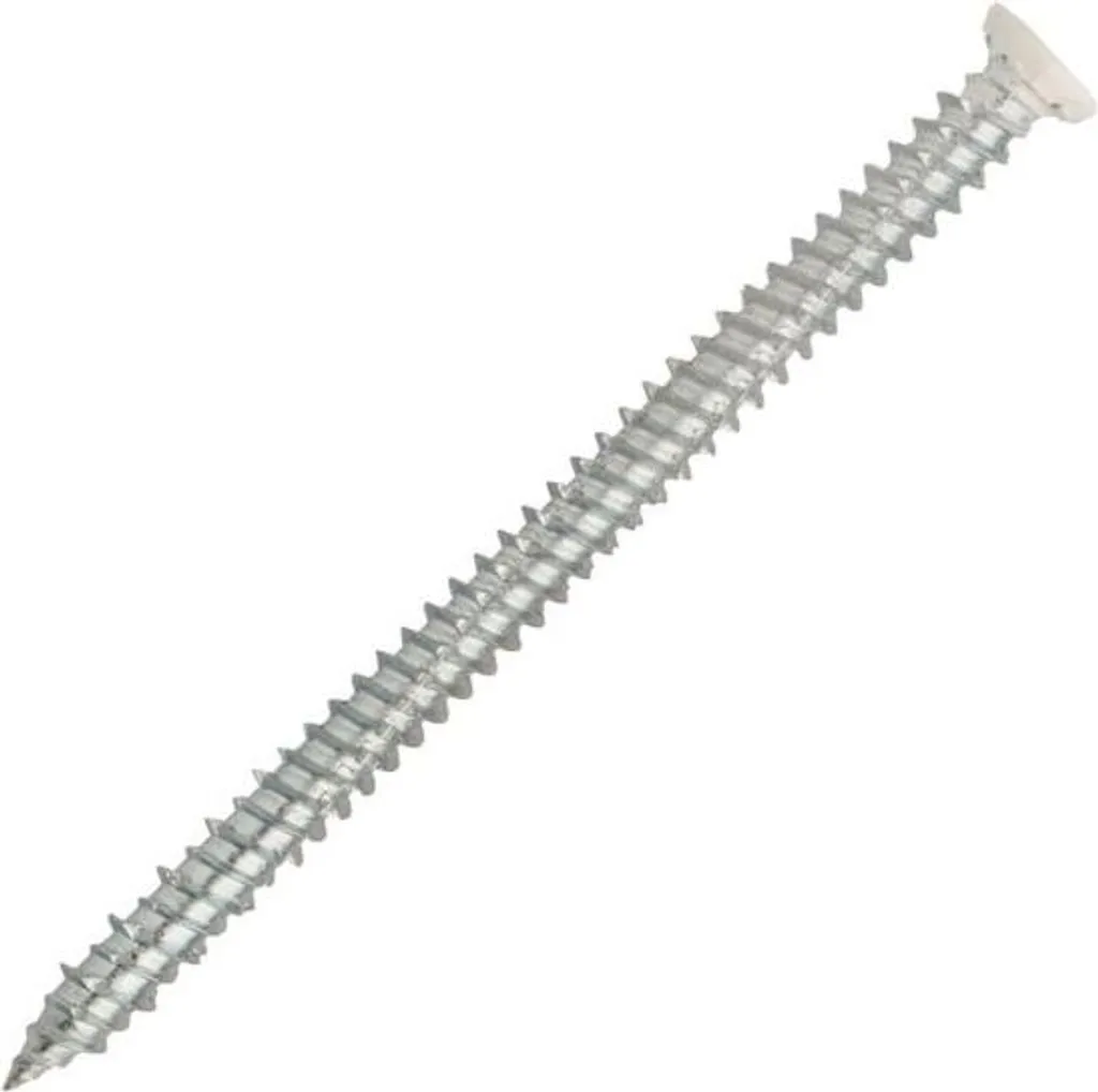 Fixation béton sans cheville 7.5x72 mm tête blanche T30 : fini l'éclatement