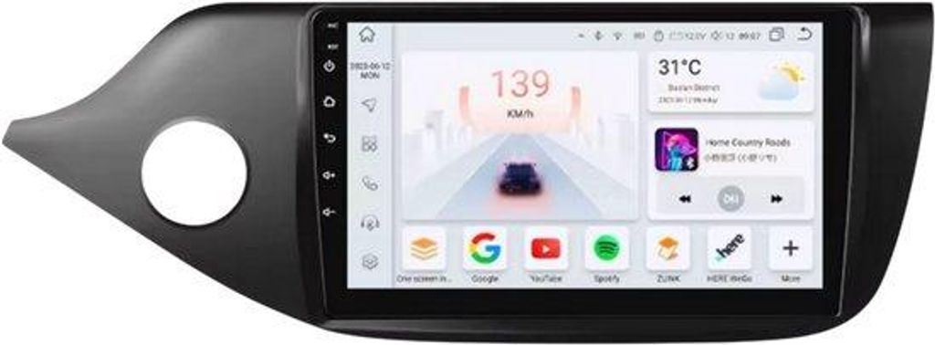 Autoradio mit Bluetooth und CarPlay für Kia Ceed JD (2012–2016) – kompatibel mit Apple und Android – Stereoanlage mit Navigationssystem – ...