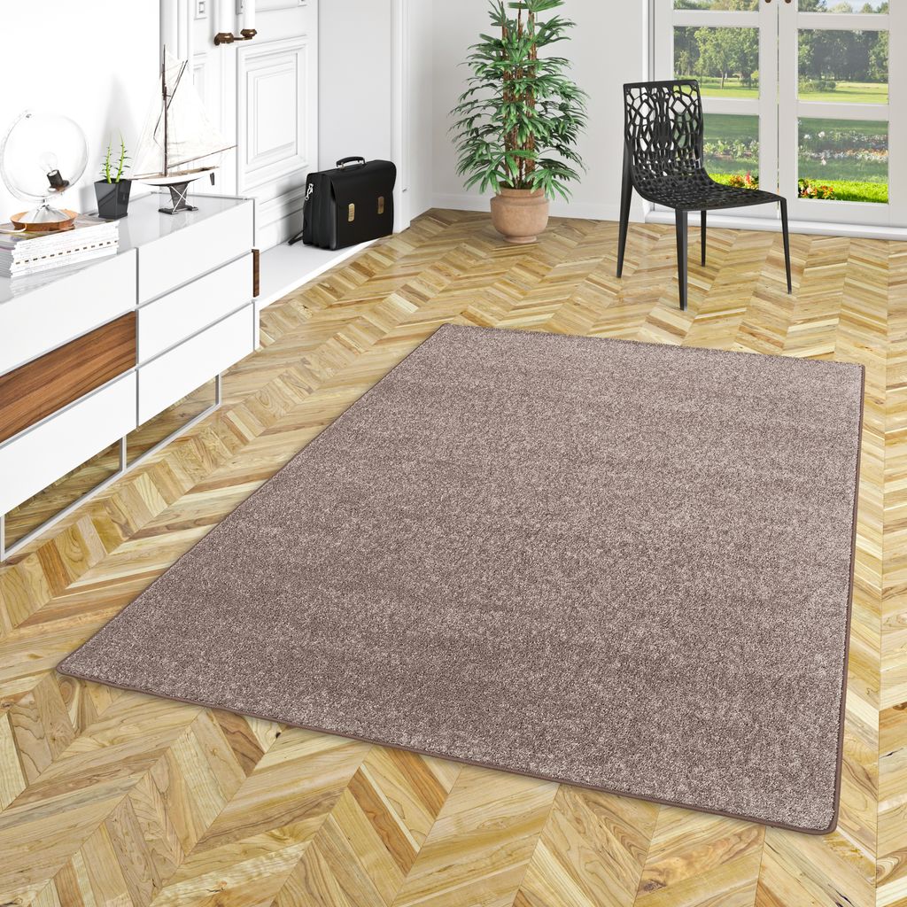 Hochflor Langflor Teppich Cottage Taupe, Größe:200x300 cm