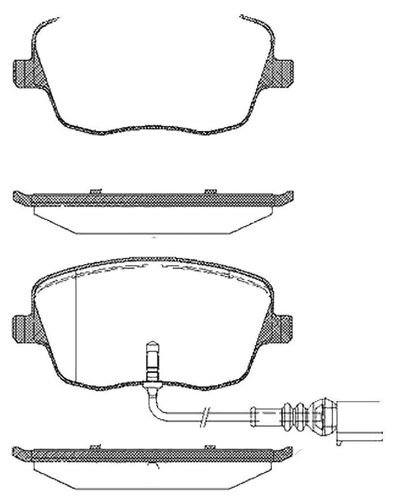 Bremsbelagsatz Scheiben 18,8 mm TRISCAN IAM-Expertise für u.a. SEAT IBIZA