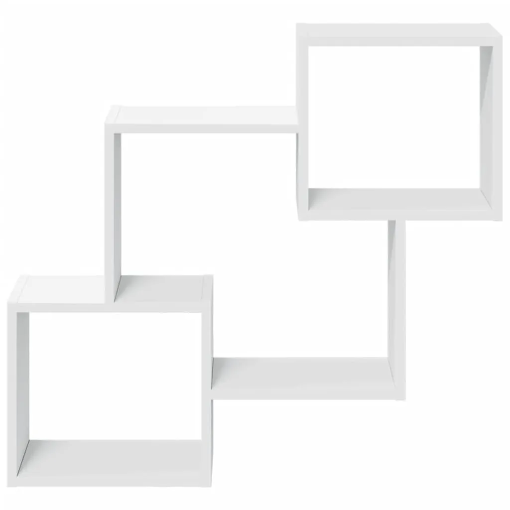 Armadio a muro moderno 78x18x71 cm Bianco - Mobile Design in Legno - 4
