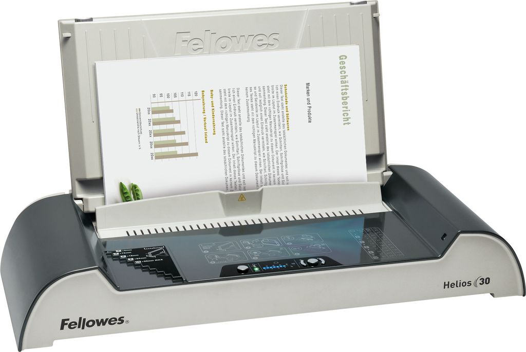Thermobindegerät Helios 30 bis 300 Blatt A4 grau Produktbild 