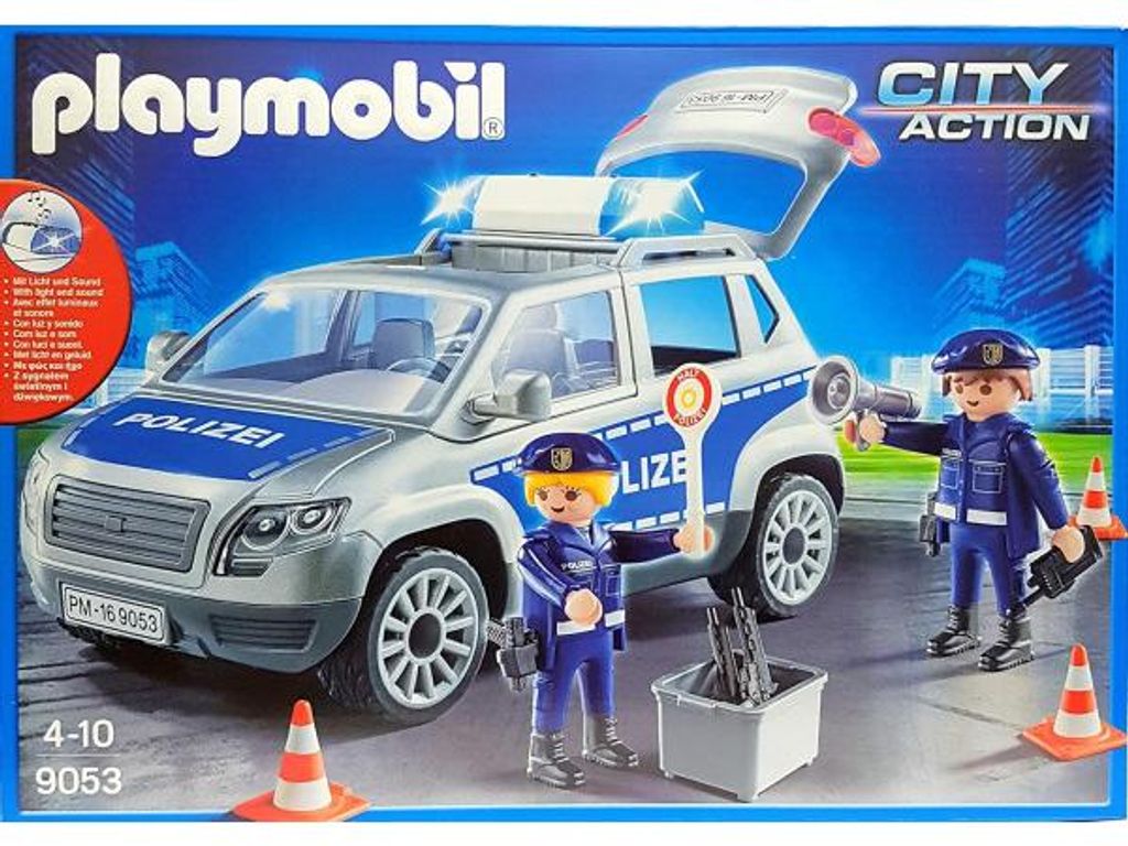 PLAYMOBIL city action 9053 voiture de policiers avec Image du produit 