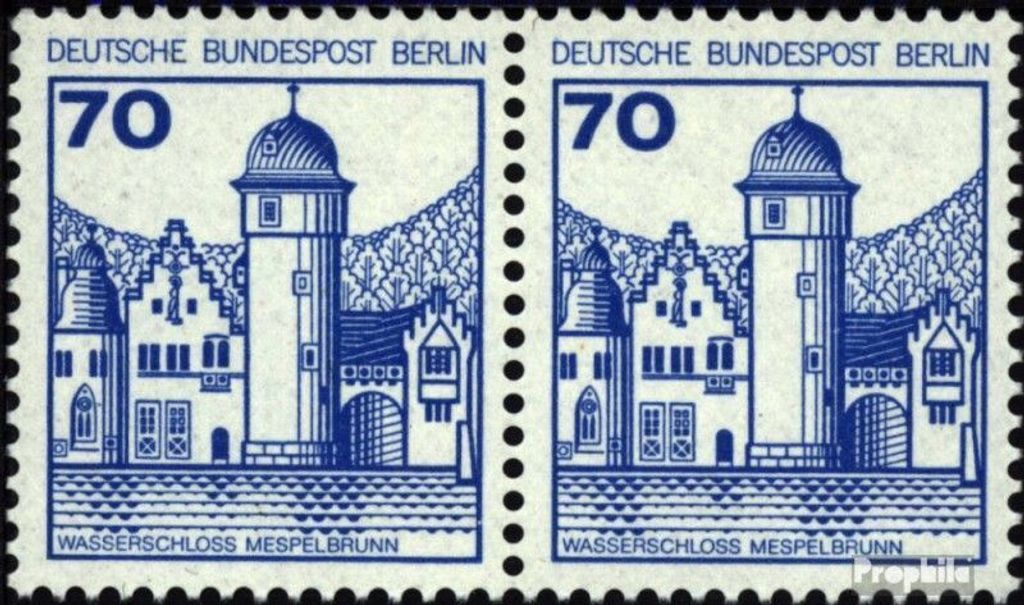 Briefmarken Berlin (West) 1977 Mi 538A wP waagerechtes Paar postfrisch Burgen und Schlösser