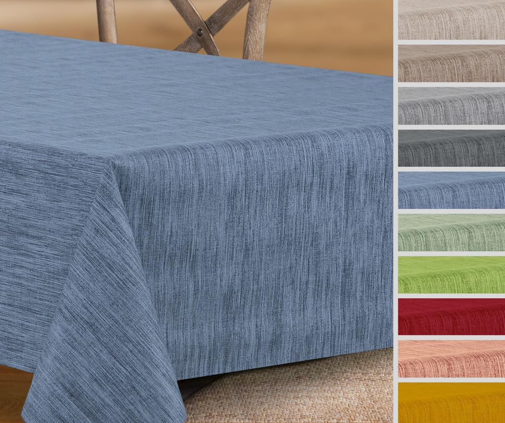 Wachstuchtischdecke rund oval eckig, Georginias Wachstuch Tischdecke, Farbe und Größe wählbar,Blau