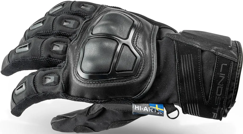 Gants moto Lindstrands Sveg noirs taille 9 - Gants étanches de qualité
