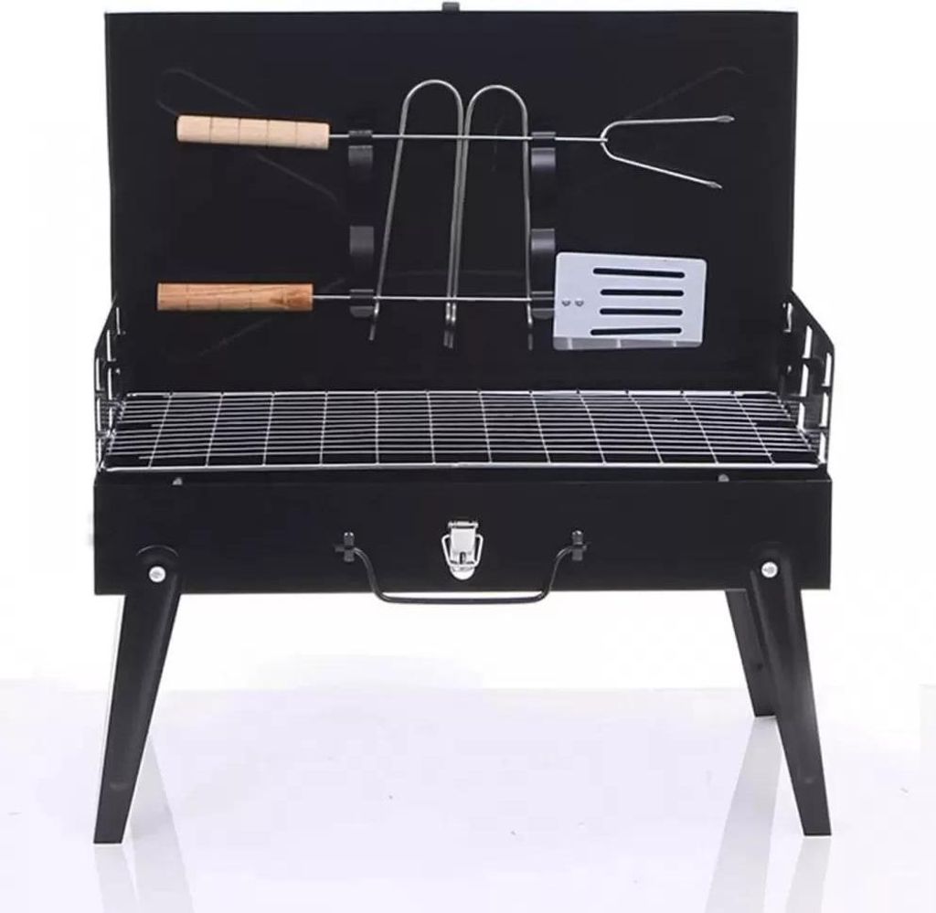 Grill BBQ Holzkohlegrill Klappgrill Campingständer Reisegrill XXL Edelstahl