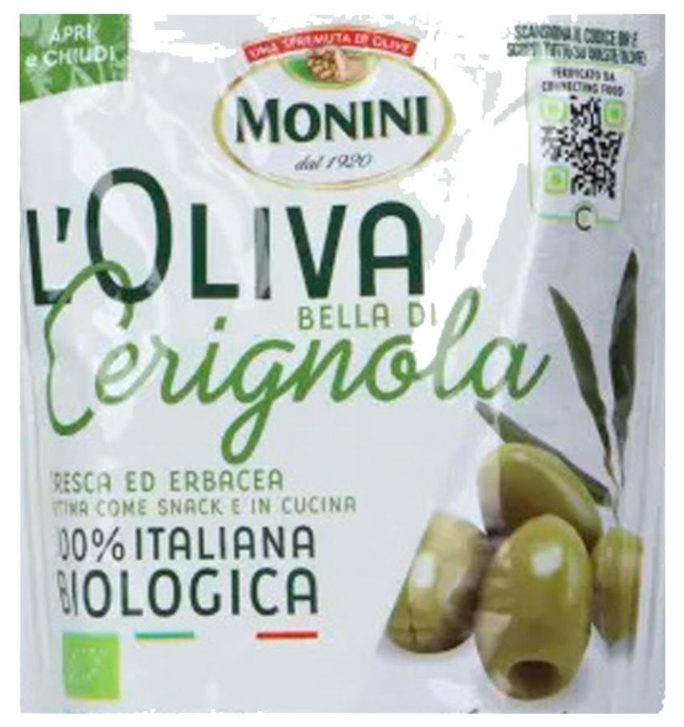 Monini Bella Di CerignolaOliven Grün Entsteint Italia 150g Obrázek produktu 