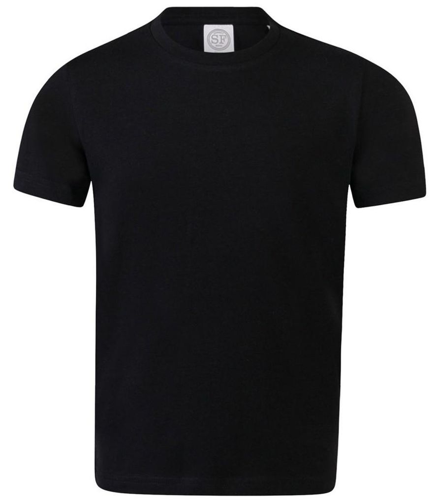 SF Minni - "Feel Good" T-Shirt für Kinder, Stretch LT3698 (104) (Schwarz)
