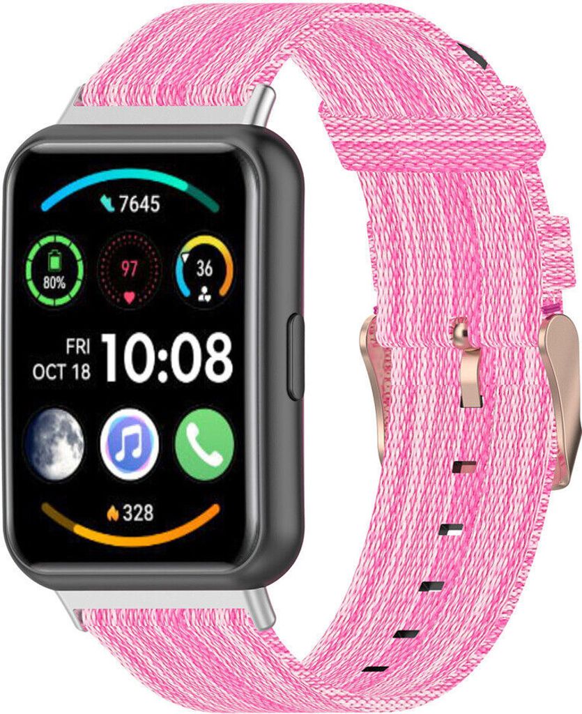 Strap-it Huawei Watch Fit 2 Nylon-Schnallenarmband (Rosa)