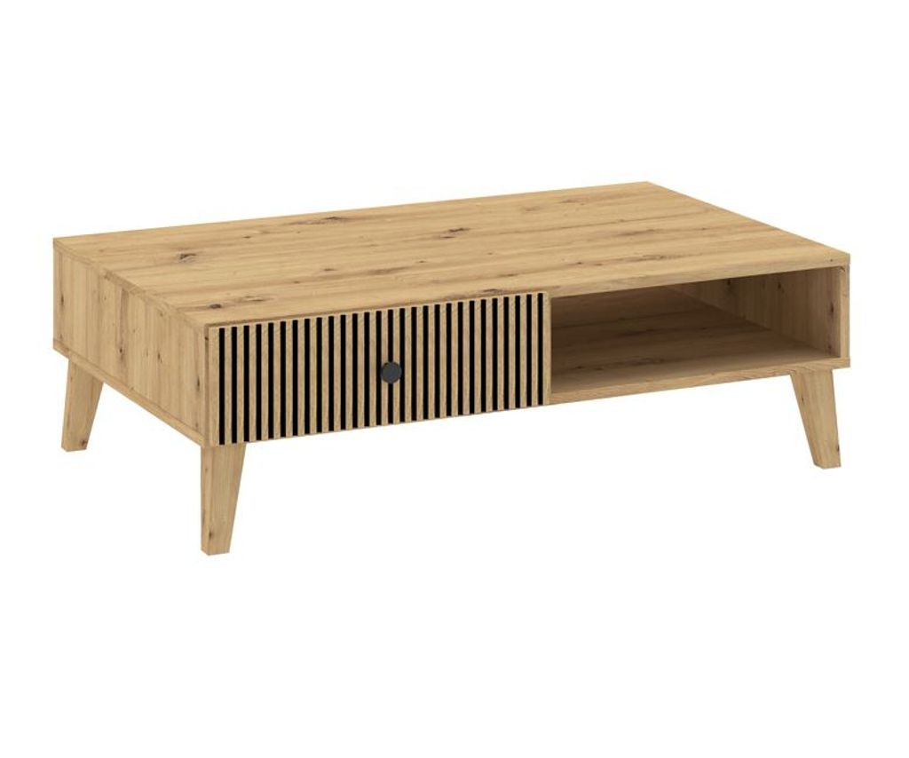 HEWITT Couchtisch mit Schublade – Artisan Eiche
