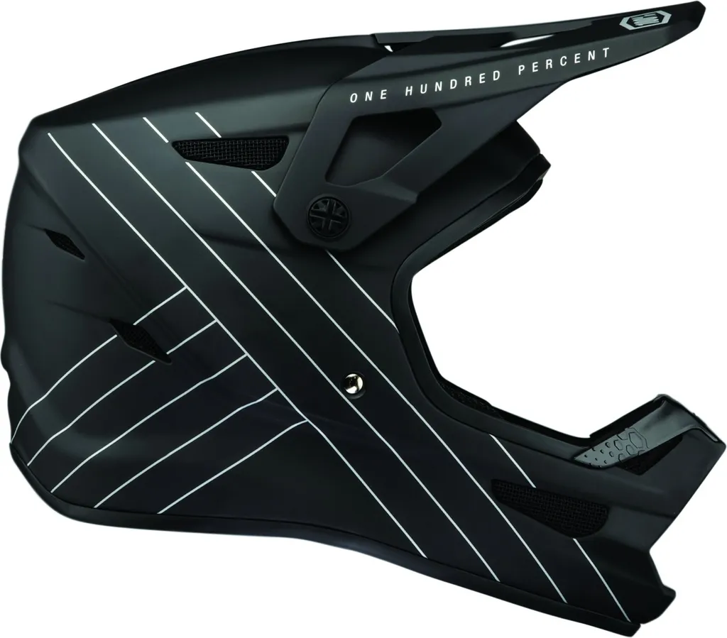 Casque Intégral VTT DH 100% Status Essential Noir Taille XL Robuste