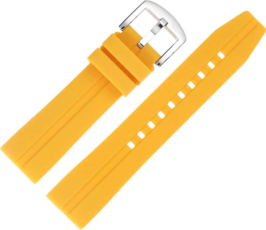Bracelet Silicone A667 Jaune Brillant Space Race Flexible et Durable