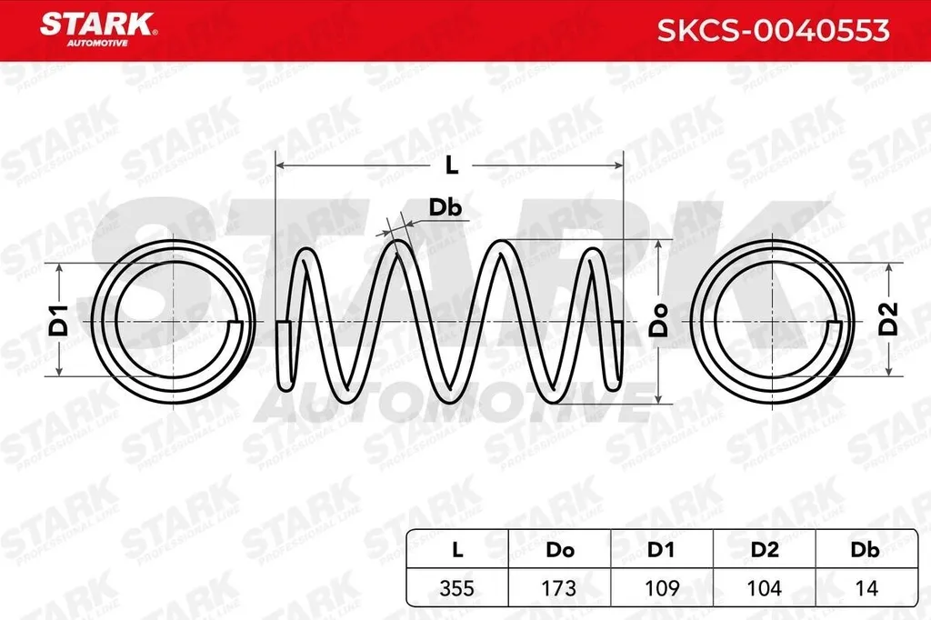 Ressort suspension avant renforcé STARK pour Laguna III - OE 540100006R