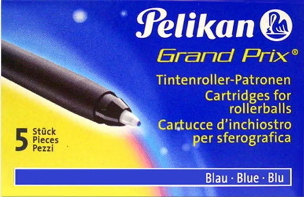 Pelikan Grand Prix Refill 10 pz - Cartucce Originali Blu Cancellabile