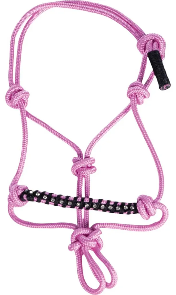 HKM Licol à nœud Hobby Horsing rose - Licol éthologique enfant HKM