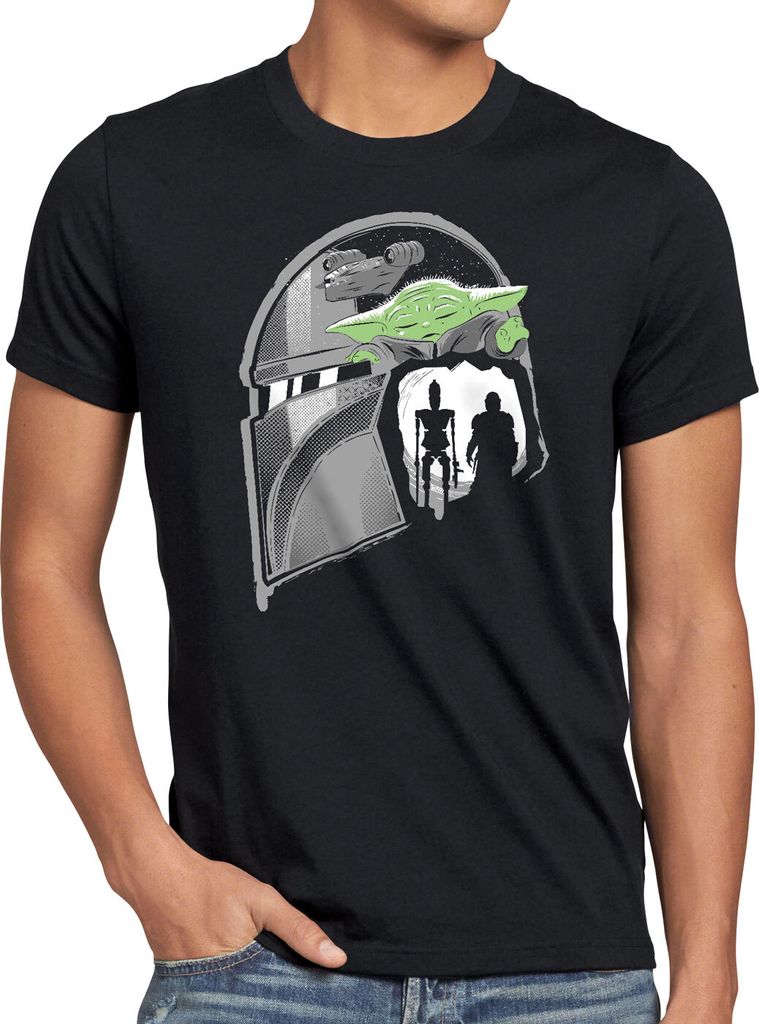 A.N.T. Mando'a Herren T-Shirt yoda raumschiff droide