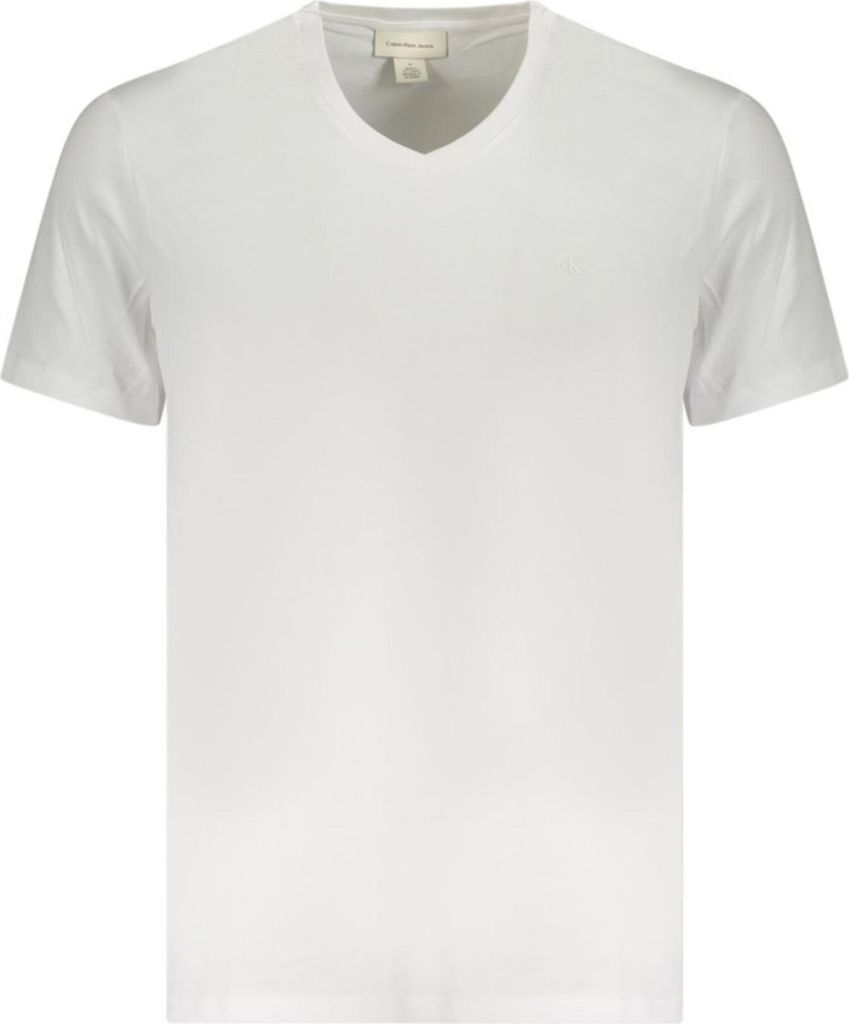 Calvin Klein Herren KURZARM-T-SHIRT Weiß LV040HM298_BIYAA : Größe - S Größe: S