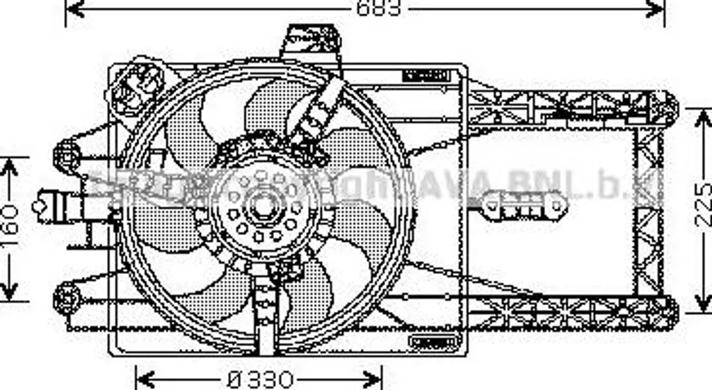 Ventilateur Moteur Silencieux AVA FT7529 OE 46763323 Haute Résistance