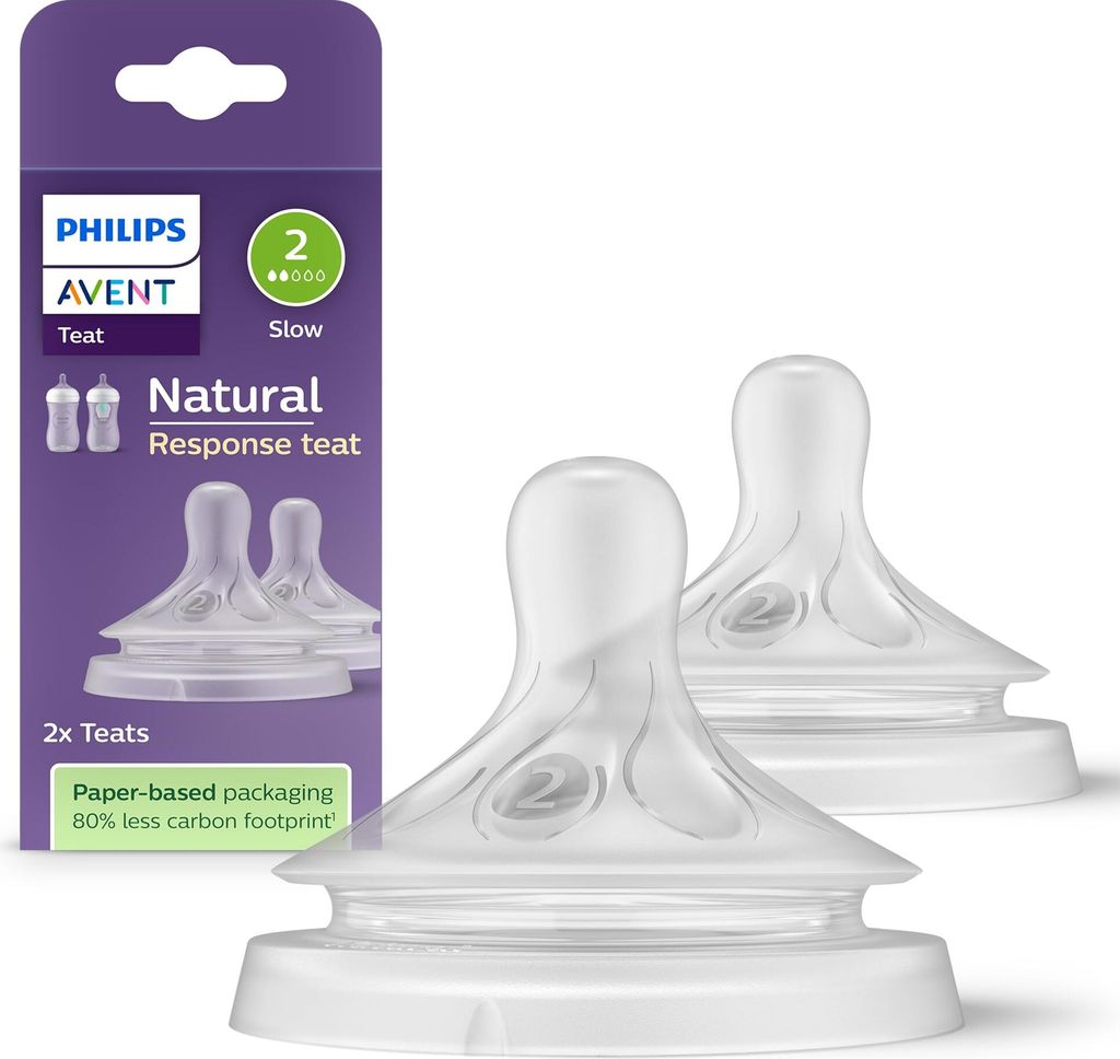 Philips AVENT Natural Response SCY962/02 Sauger 2, langsame Produktbild 