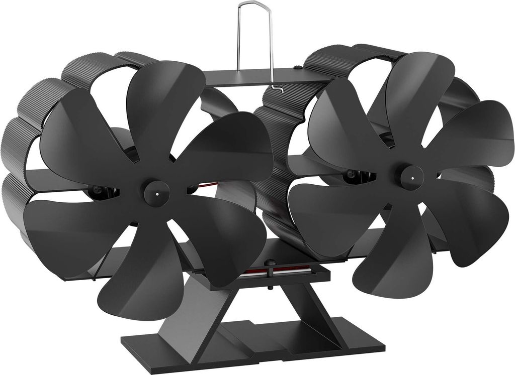 Wiltec Kaminofenventilator mit 12 Blättern 60 bis 350°C, Produktbild 