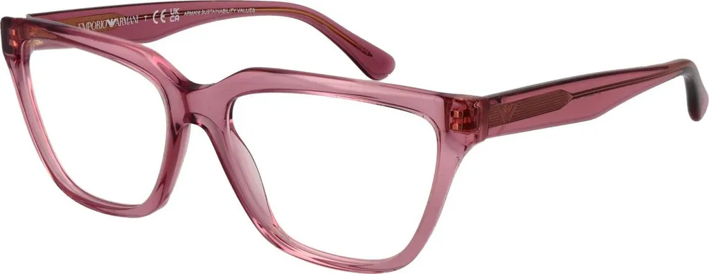 Emporio Armani 0EA3208 5544 54 - Lunettes de vue Femme Rose Transparent