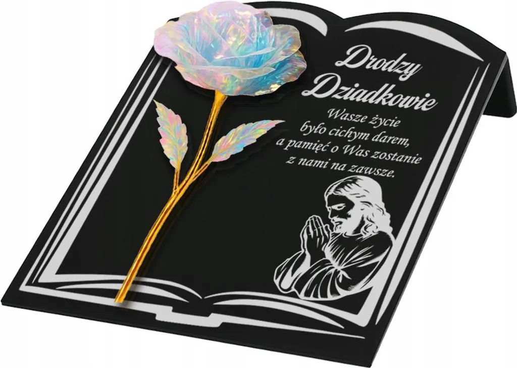 Bougie pour Cimetière Livre Éternel Rose Multicolore Déco de Tombe