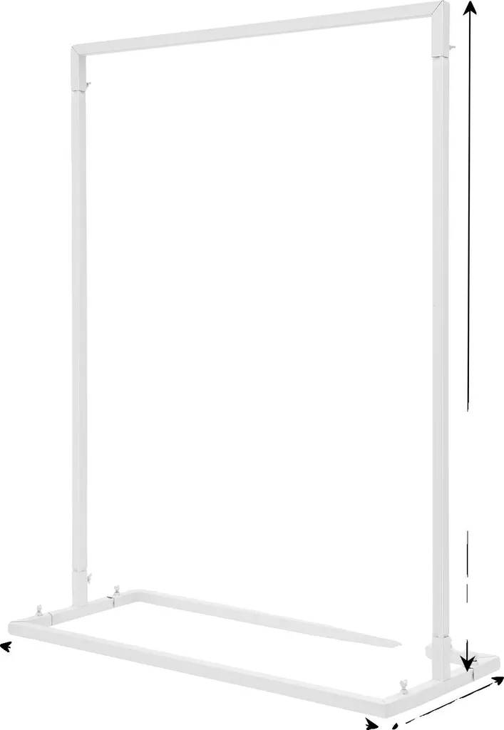 Support de Mariage Stable Blanc L - Structure Métal Design Moderne