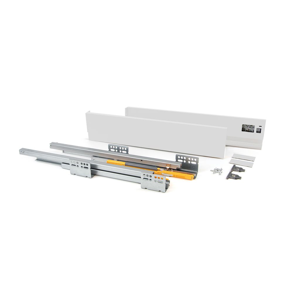 Emuca Concept Schublade 30 kg Höhe 105 mm, 300, Weiß, Stahl