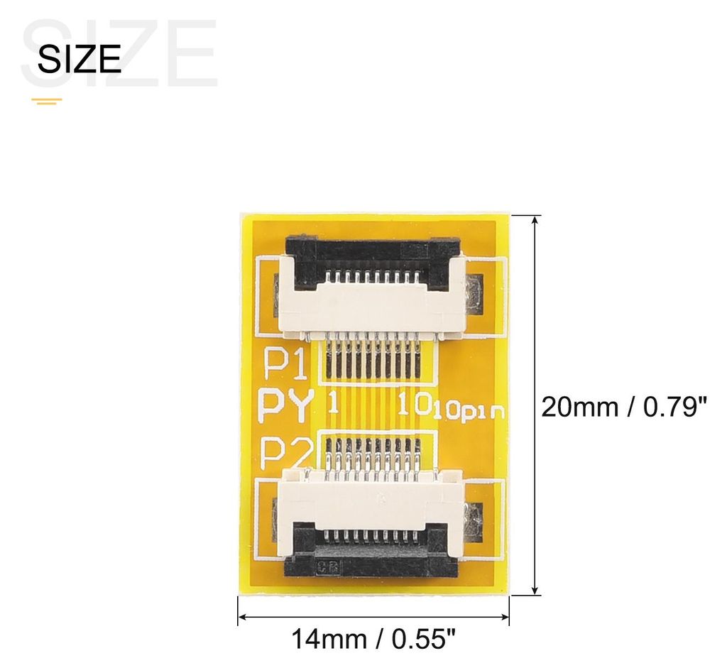 5 Stš¹ck FFC FPC Erweiterungskarte PCB Erweitern ZIP HDD Anschluss 10 Stift 0.5mm Tonh?he Einseitig fš¹r LCD 3D Drucker Kamera DVD TV Laptop Audio