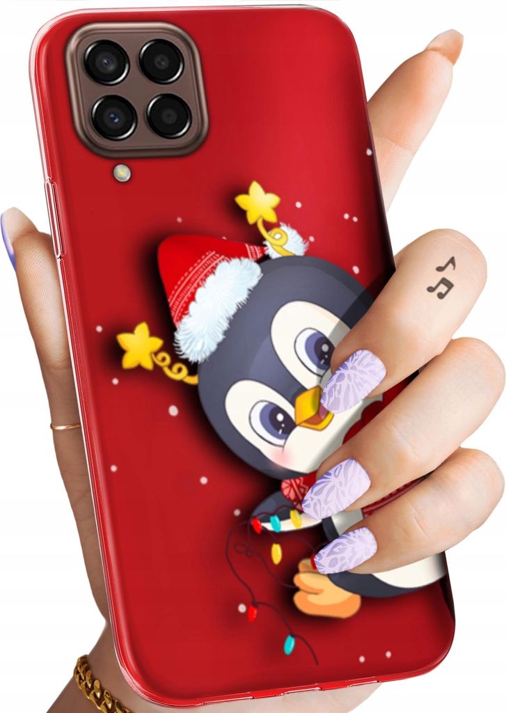 BEDRUCKTE HÜLLEN für SAMSUNG GALAXY M33 5G HANDYHÜLLEN HANDY SCHUTZ HÜLLE CASE SILIKON MUSTER WEIHNACHTEN SANTA CLAUS CHRISTMAS