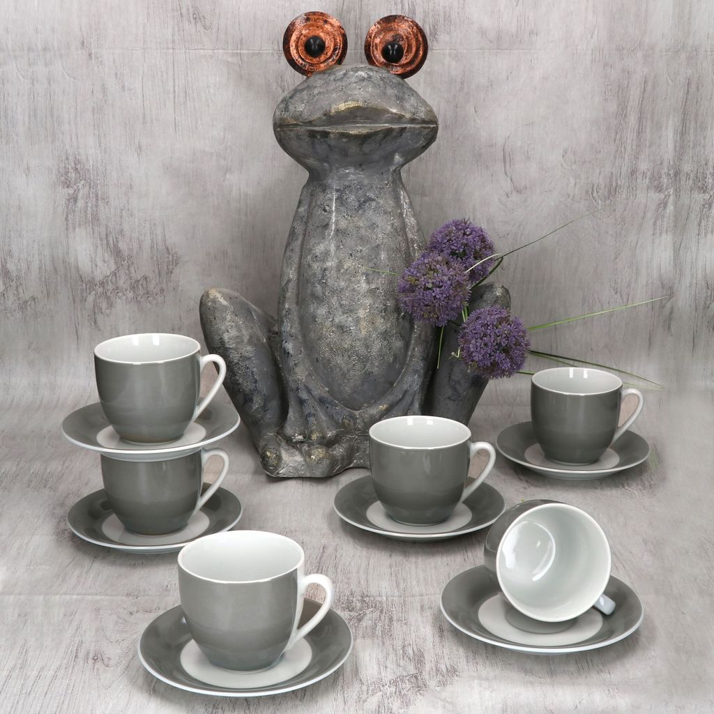 MamboCat 6er Set Porzellan Serie Variant GRAU, Produktbild 2