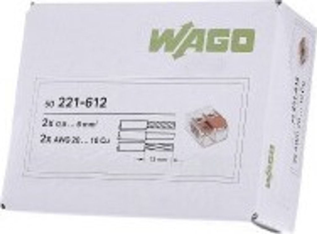 Wago COMPACT spojovací svorkovnice 2pólová s pákami, max. 6 Obrázek produktu 