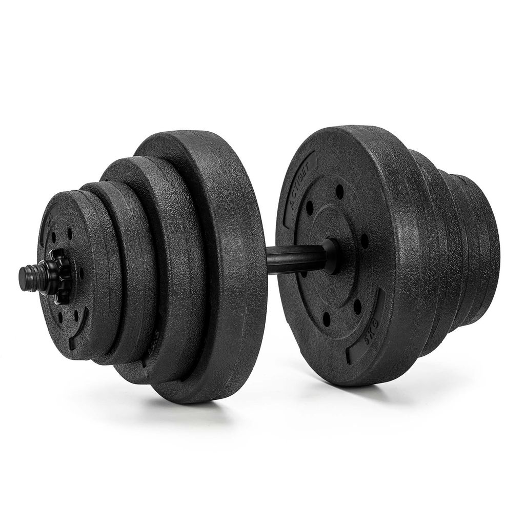ACTIGET Hantelset 20 kg, verstellbare Kurzhanteln, 1 × 20 kg Trainingsset