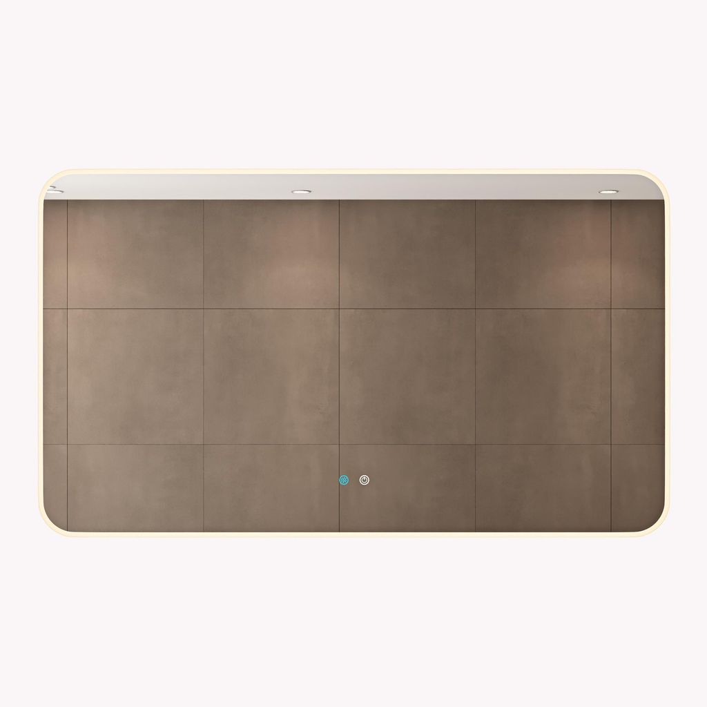 doporro Design LED-Spiegel Wandspiegel 140x70cm Badezimmerspiegel Beschlagfrei 5 mm Glas durch Antifog-Schicht Nova-02