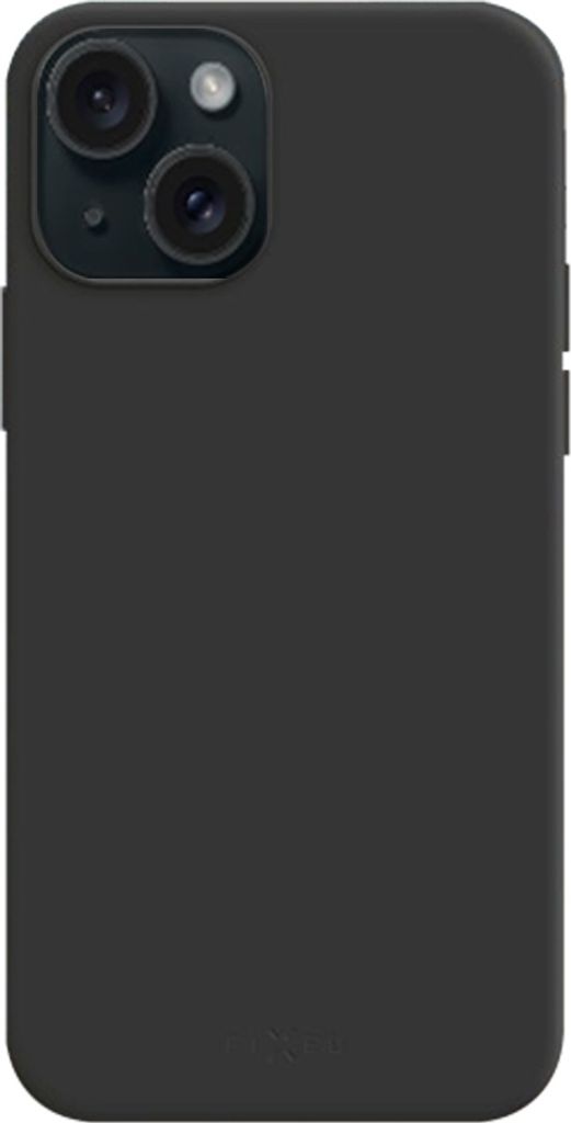 Fixed Schutzhülle Case Cover Handyhülle Futeral Etui für Apple iPhone 15, Schwarz