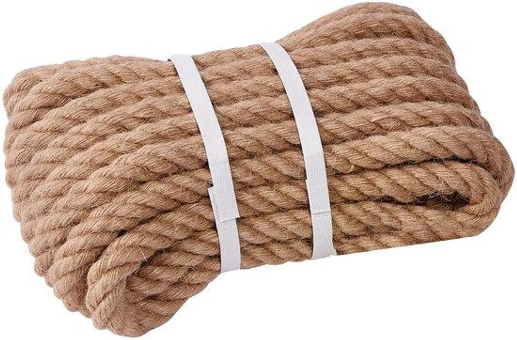 Corde jute anti-glisse solide pour fixer, attacher et décorer