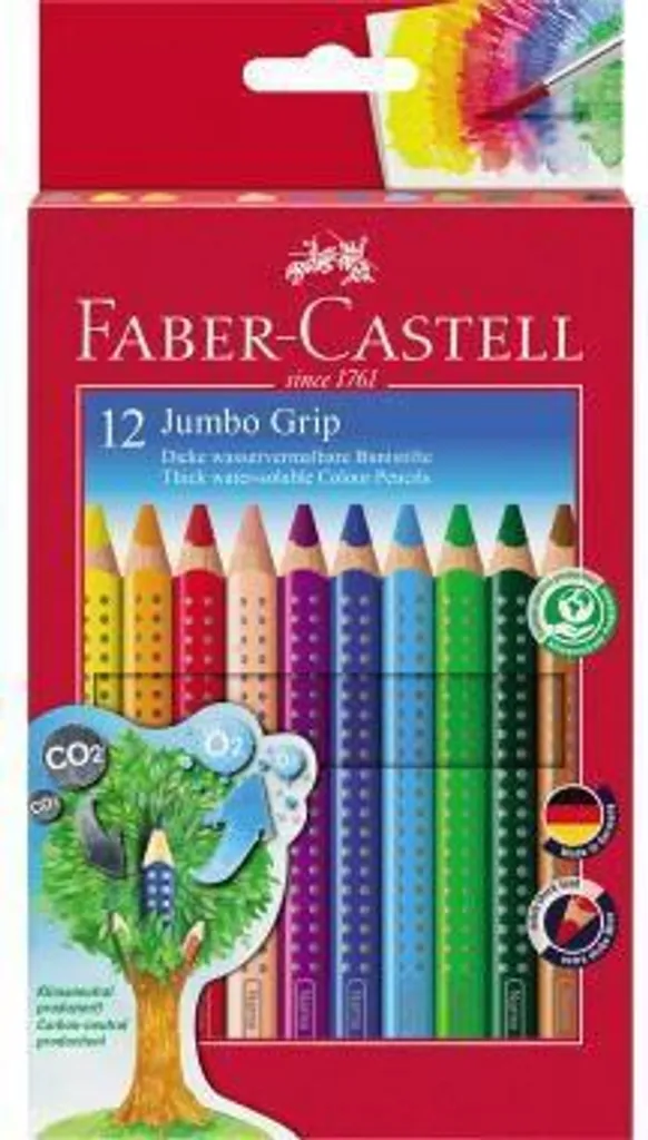 Design Ergonomico Faber-Castell Jumbo Grip 12 Pezzi | Comfort Totale - 26