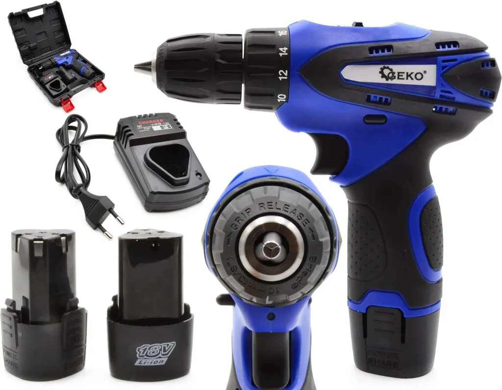 Perceuse visseuse 18V Li-Ion : finissez vos travaux avec 2 batteries AKU