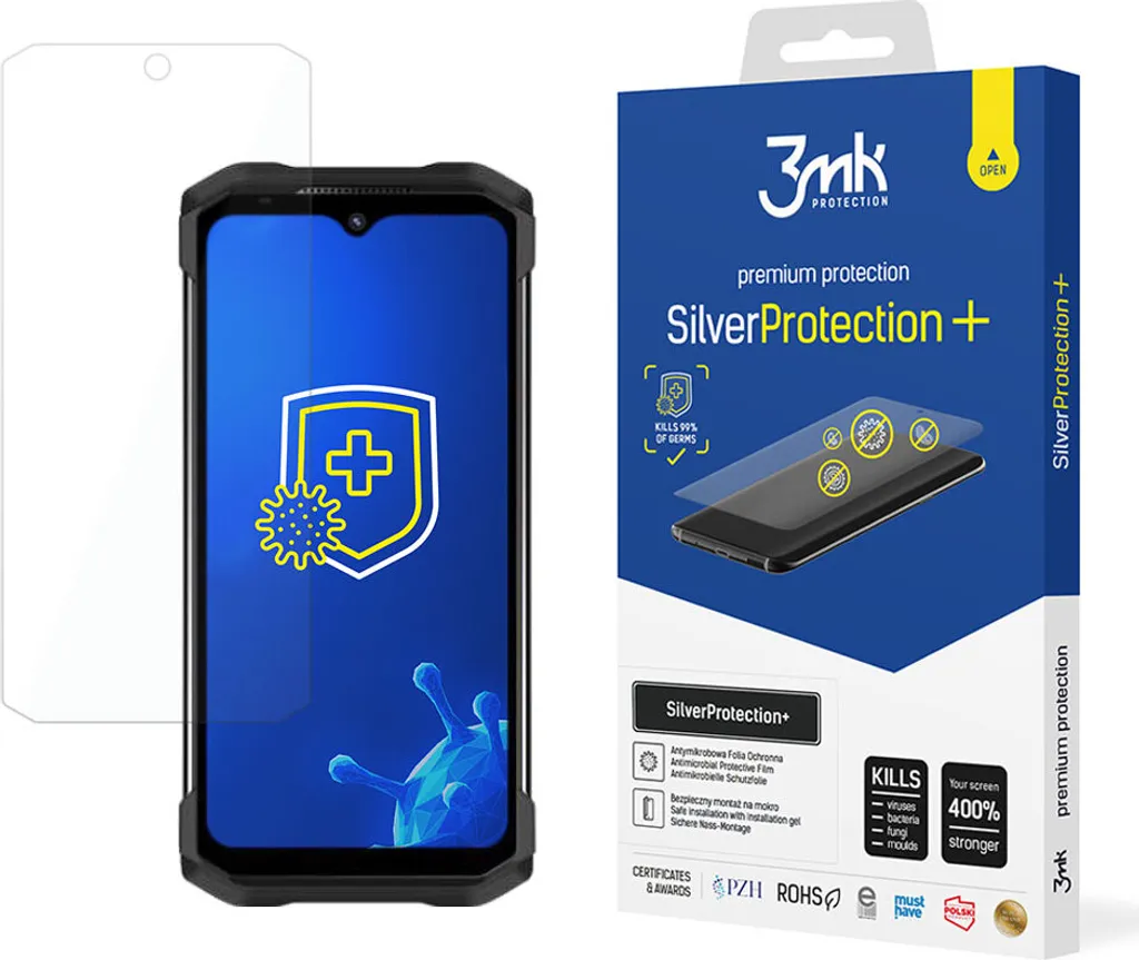 3Mk Silver Protection+ per Doogee S98: Pellicola 400% Anti-Urto