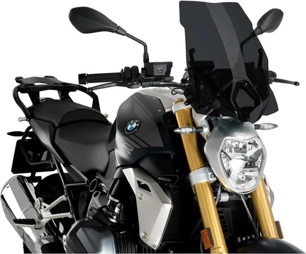 Saute-vent Touring pour BMW R 1250 R - Écran PUIG fumé foncé ABE