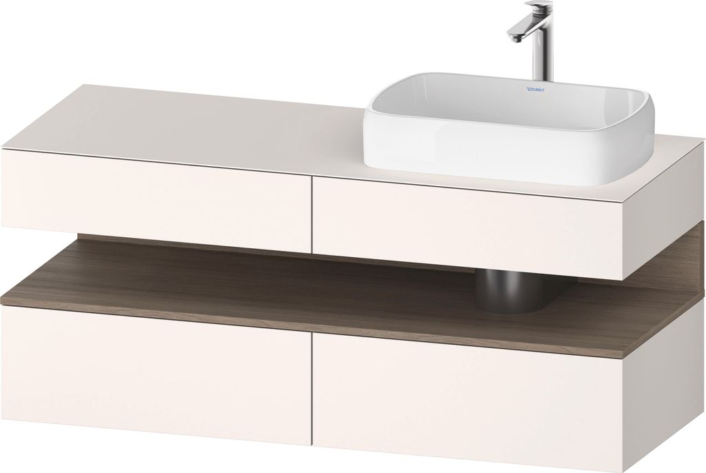 DURAVIT QA4766035840000 QAT KWTU WH Eck 1400x550x600 Wß Smt H