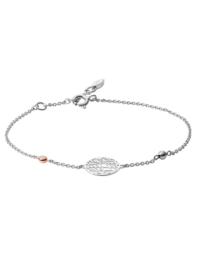 Bracelet Fossil Argent 925 Hypoallergénique Ne Noircit Pas pour Femme