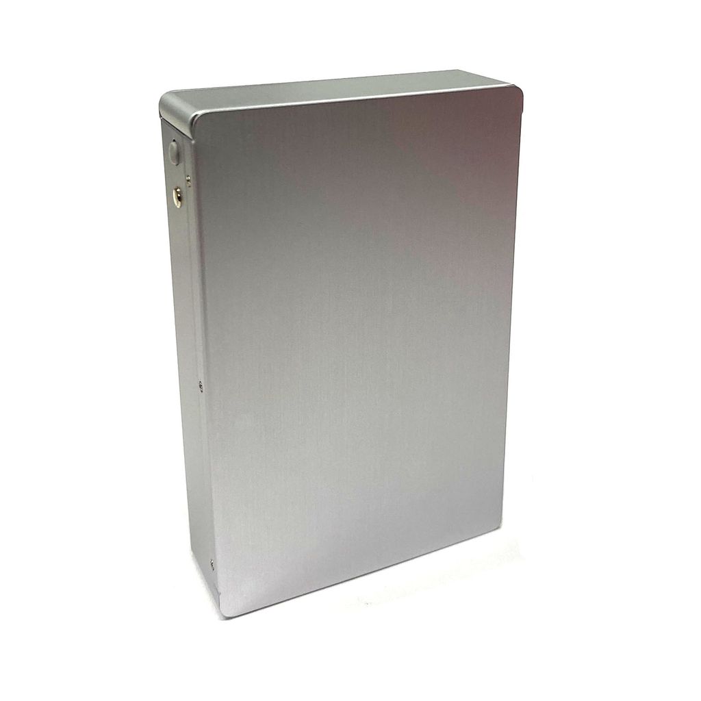 Zigarettenbox Aluminium Schwarz