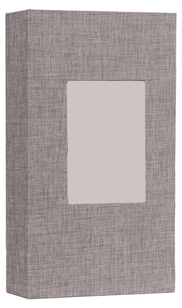 Fotoalbum 4x6 mit 300 Taschen, Leineneinband, Sichtfenster, vertikales Fotoalbum zum Einschieben für personalisierte Hochzeits- und Urlaubserinner...