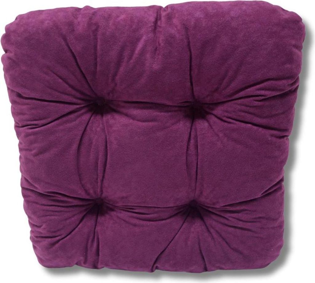 Cuscino trapuntato per sedia viola 38x38x8 cm - 1224 Immagine del prodotto 