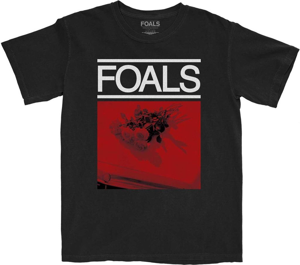 Foals - T-Shirt für Herren/Damen Uni RO3748 (XXL) (Schwarz/Rot)