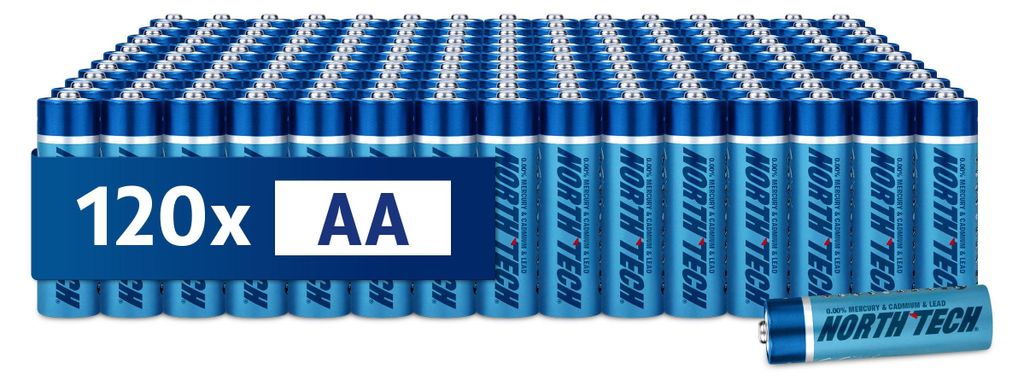 AA Batterien – 240 Stück North Tech Extra Heavy Duty Produktbild 