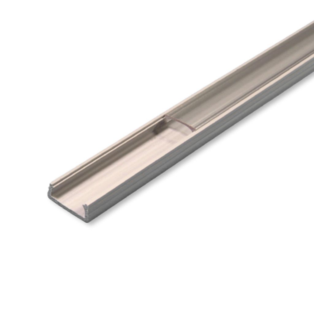 MasterLED LED Slim profil PVC 16x7mm sivý 1m – Plochý LED Obrázok produktu 