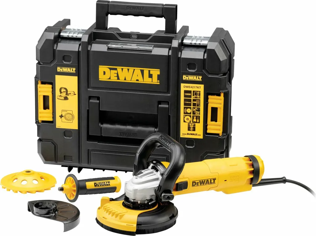 Dewalt DWE4217KT Meuleuse d'Angle 125mm 1200W avec Carter Aspirant DWE46150